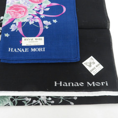 ハンカチ 9枚セット HANAE MORI/ungaro/pierre cardin 等 綿100％ 開封済未使用品の画像