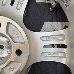 ㊴155/65R14新品タイヤ4本と中古ホイールとナット付きの画像