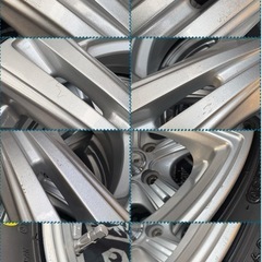 ㊴155/65R14新品タイヤ4本と中古ホイールとナット付きの画像