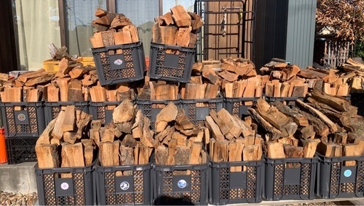 広葉樹薪1立米(未乾燥・来シーズン用)