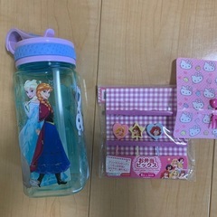アナ雪水筒、お弁当ピック