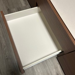 ニトリ　木製　セミダブルベッドフレーム 引き出し付きの画像