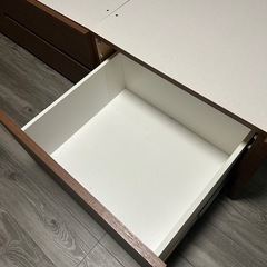 ニトリ　木製　セミダブルベッドフレーム 引き出し付きの画像