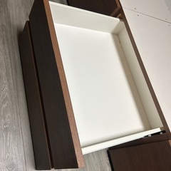 ニトリ　木製　セミダブルベッドフレーム 引き出し付きの画像
