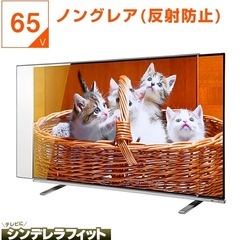 65インチ　液晶テレビ保護パネル　反射防止　ノングレア