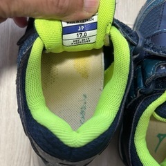Mizuno アソビキッズ　ネイビー/イエロー スニーカー 17.0cmの画像