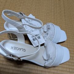 新品未使用　レディース　ヒール　サンダル　Lの画像