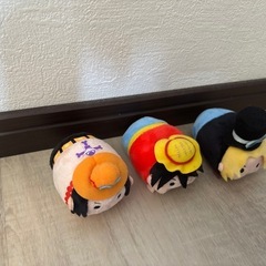 【麦わら三兄弟】　ぬいぐるみ　ワンピース　フィギュアの画像