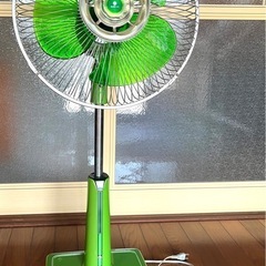 レトロ　サンヨー扇風機の画像