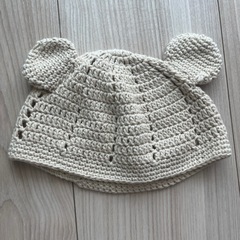 ハンドメイド くま耳 帽子
