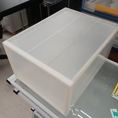 ★ジモティー割あり★プラ収納　WH　高さ(H)23cm× 幅(W...