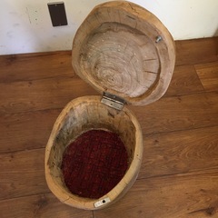 手作り木製収納チェア【F00922】の画像
