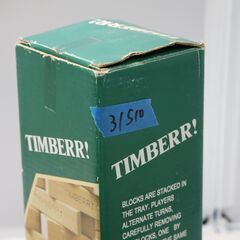 ◆ 木製バランスゲーム　TIMBERR！　ジェンガ　1ピース欠品　　#31510　◆の画像