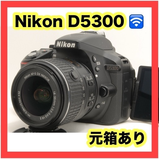 ニコン Nikon D5300 レンズキット SDカード/元箱付き 元箱あり！ Nikon