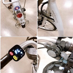 【未使用】ブリヂストン BRIDGESTONE  電動アシスト自転車電動アシスト自転車 RAKUTTO ラクット 20インチ 3段変速　ヘルメット付き RK0B45の画像