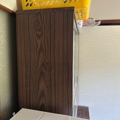 飾り棚 ガラス 木棚の画像