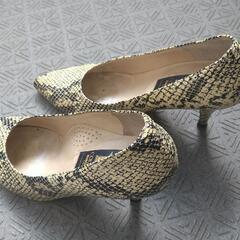 COLISEE  Sacha PARIS　蛇柄　23.5cm　パンプスの画像