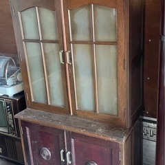 【アンティーク】食器棚の画像