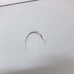 ヘコミあり テレビ台 幅88cm ニトリ 白い家具 TV台 扉 引き出し 収納家具 ☆ 札幌市 北区 屯田 の画像