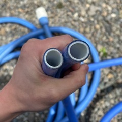 耐油ホース（青約3m.水色約7m)の画像
