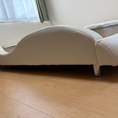 ダブルベッド　白　美品の画像