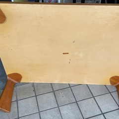 ローテーブル テーブル  ツヤあり 木目 シンプル アジアン  0430-013の画像