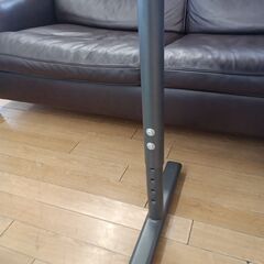 ★ジモティ割あり★ NITORI L型デスク ダークブラウン H59.4～87.4×D100×W140 クリーニング済み TK5067の画像