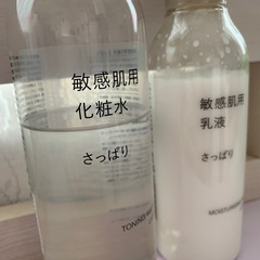 無印 敏感肌用 化粧水 乳液 さっぱりの画像