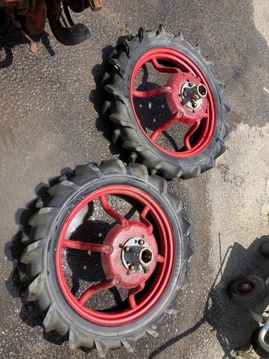 耕運機用　水田タイヤ　二本一組セット　現状品