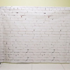 1.5x2.2m 白レンガ写真撮影用 背景布 布バック スタジオ撮影 商品撮影の画像