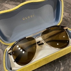 GUCCI ブラウン サングラス ケース、ギャランティ付きの画像