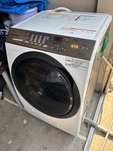 【取引中】【分解洗浄・消耗品交換済み】パナソニック　ドラム式  NA-YVX530L 洗濯9kg 乾燥 6kg 左開き  Vベルト、給水弁、ダンパー交換　無料配達設置行います(条件あり) Panasonic  2013年式　ヒートポンプ式洗濯乾燥機