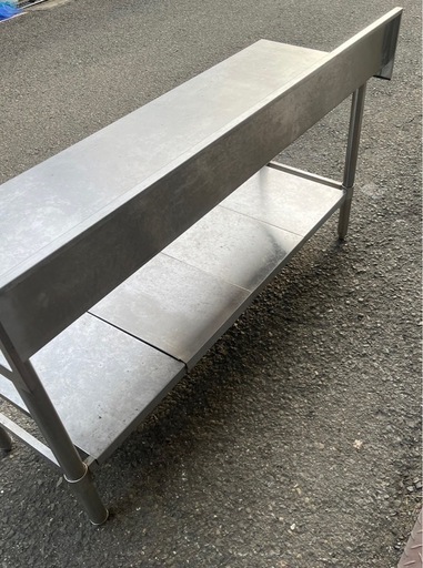 業務用 コンロ台 作業台 調理台 1300×450×630+BG150 焼き台 厨房 ガス