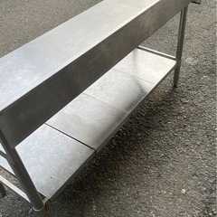 業務用 コンロ台 作業台 調理台 1300×450×630+BG150 焼き台 厨房 ガス台 厨房機材 厨房機器 スノコ付き 店舗用品 キッチン台 大阪の画像