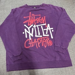 STUSSY パープルスウェット トレーナー 
古着