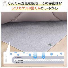 チチロバ(TITIROBA) 除湿シート セミダブル 湿気対策 吸湿センサー付き 梅雨対策 防ダニ 防カビ 消臭 洗える 除湿マット 寝具用除湿シート 布団湿気取りシート 吸湿マット ベッド用 洗える グレー 110×180cの画像