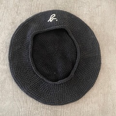 アニエスベー ベレー帽 ブラック 黒