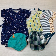 サイズ60 〈美品〉甚平、べべ、ミキハウス