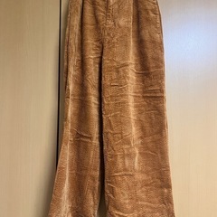 FREAK'S STORE コーデュロイ ワイドパンツ Sサイズ ブラウンの画像