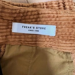 FREAK'S STORE コーデュロイ ワイドパンツ Sサイズ ブラウンの画像