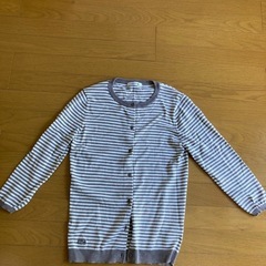 (お話中)ラコステ　ボーダーカーディガン　7分袖の画像