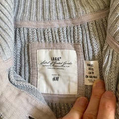 H &Ｍ　ニットカーディガン　グレーの画像