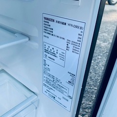 ③✅YAMAZEN冷凍冷蔵庫✅ ✅YFR-D90✅の画像