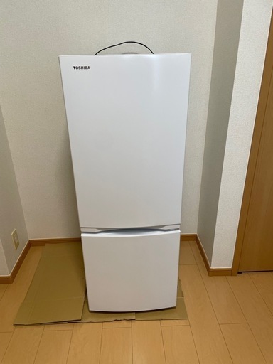 引き取り限定TOSHIBA 2ドア冷蔵庫 2022年製造