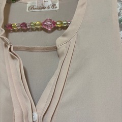 レディース桜色半袖美品の画像