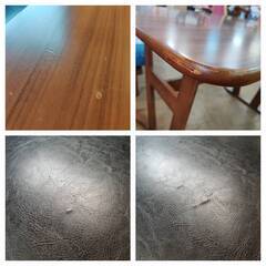 【愛品倶楽部柏店】かねたや ダイニング3点セット （テーブルはシリーズ不明、チェアはBAL）の画像