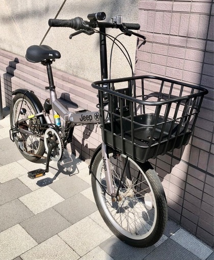 20インチ ジープ JEEP 折りたたみ自転車 6段変速 後にサスペンション