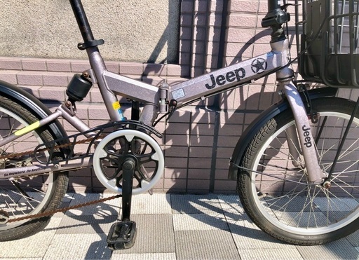 20インチ　ジープ　JEEP 折りたたみ自転車 6段変速 後にサスペンション　東京　三鷹市　武蔵野市　仙川