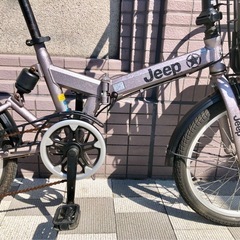 20インチ ジープ JEEP 折りたたみ自転車 6段変速 後にサスペンション