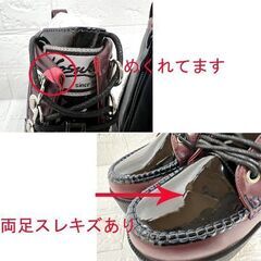 保管未使用 難あり ヨースケ 厚底レースアップブーツ ワインコンビ Sサイズ(約22.5cm)ショートブーツ ゴス パンク ロック ゴシック ☆札 幌市 白石店 の画像